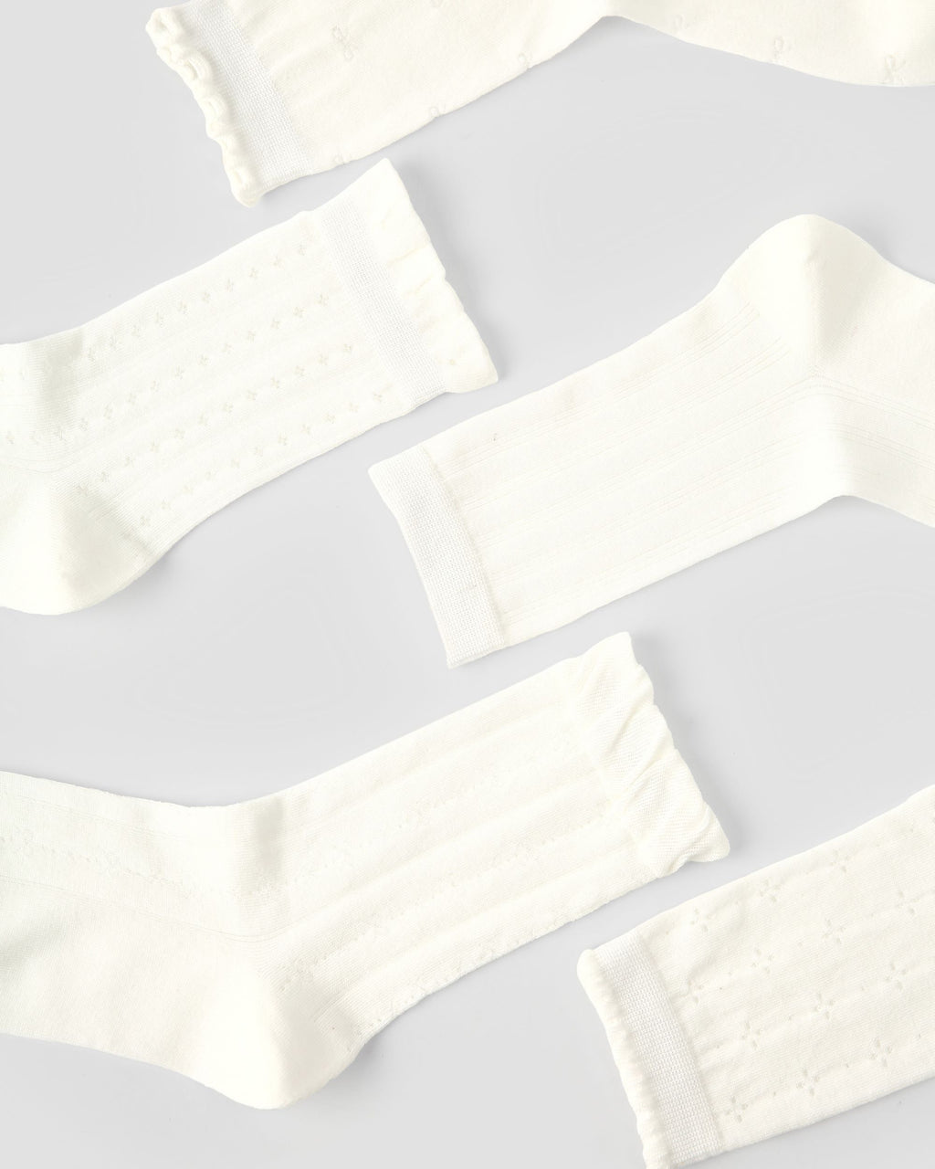Sakura Limited Gift Box Set Womens Crew Socks Minimalist Textured Pure Color Socks - SWEET NANA