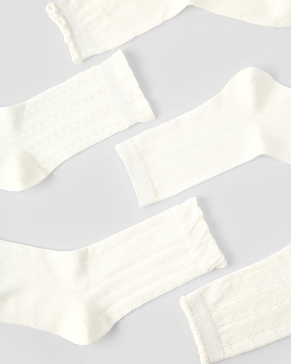 Sakura Limited Gift Box Set Womens Crew Socks Minimalist Textured Pure Color Socks - SWEET NANA