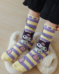 Sweetnana Sanrio 系列女性舒適中筒襪 - 可愛 Sanrio 卡通長襪，溫暖柔軟的女用中筒襪。