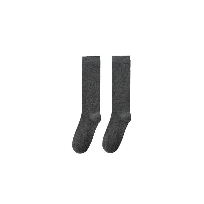 Women's Cotton Knee High Compression Socks Solid Color Casual