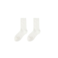 Sweetnana Seamless Crew Socks for Women Soft and Cozy Cotton Dress Socks in Black and White Perfect for Everyday Wear and Comfortable All-Day Use