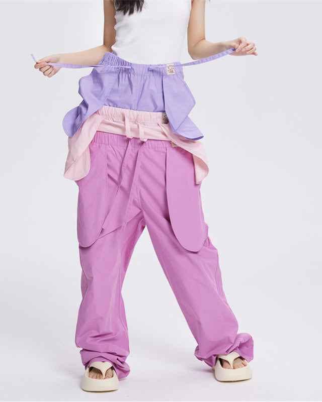 Sweetnana Spring and Summer Light Cotton Women's Home Pants with Cool Feeling, Solid Color, Creative Pockets, Comfortable Fit, Casual Style for Indoor or Outdoor Wear