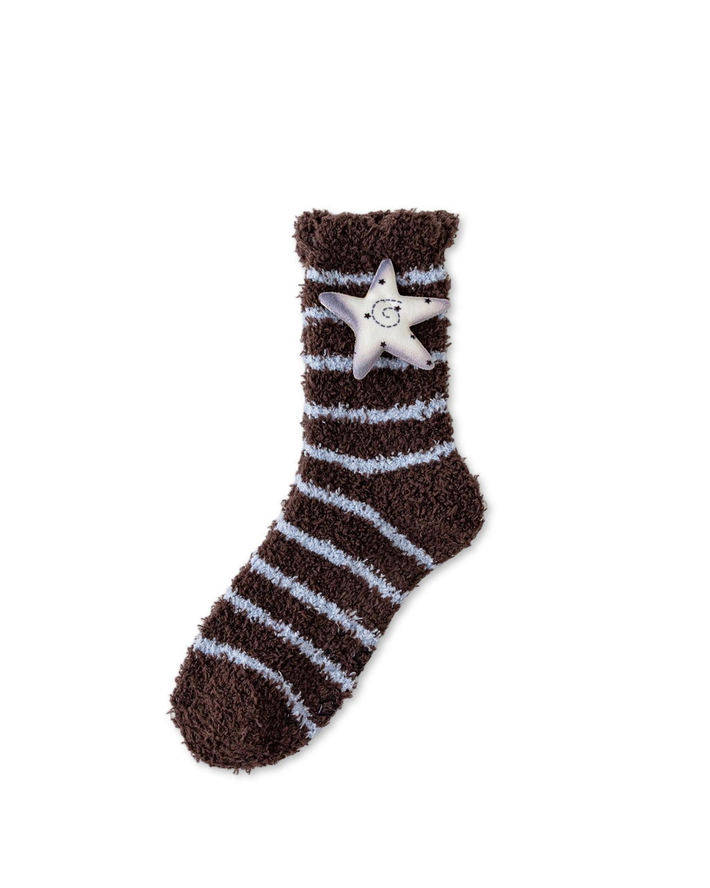 Starry Music Fuzzy Floor Crew Socks