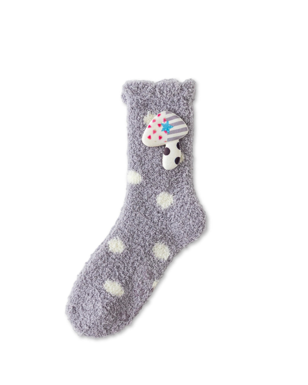 Starry Music Fuzzy Floor Crew Socks
