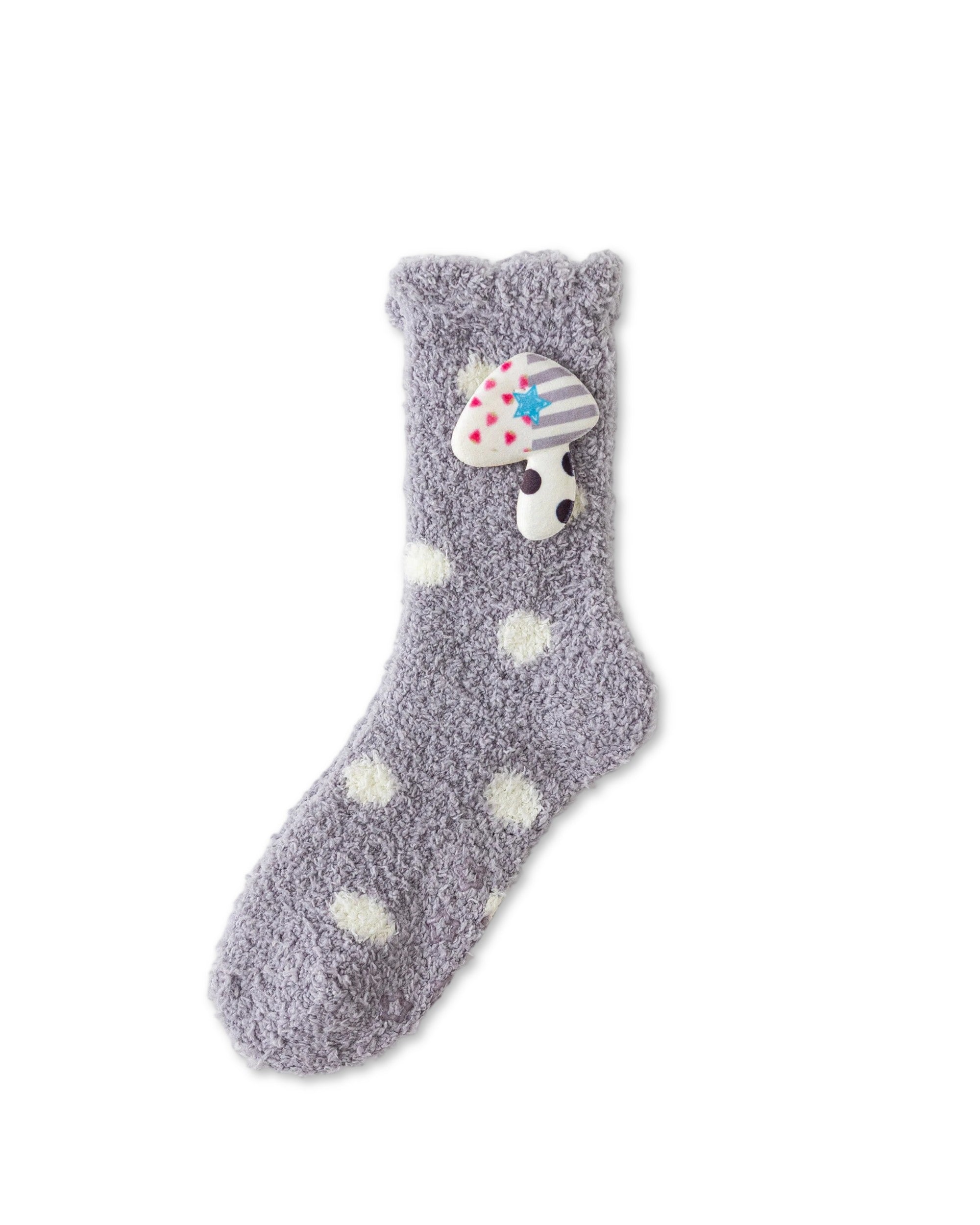 Starry Music Fuzzy Floor Crew Socks