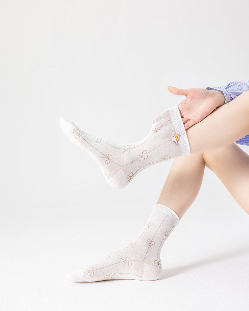 3-Pack Sweet Dreams Series Cotton Crew Socks Design Fashion Secondary image