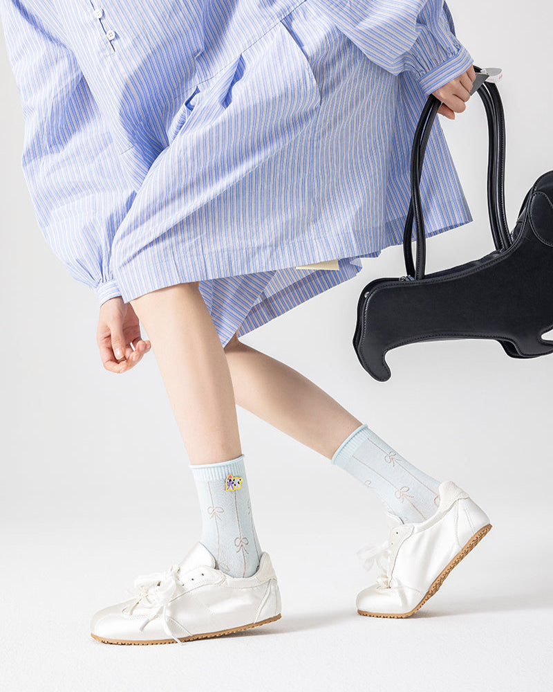 3-Pack Sweet Dreams Series Cotton Crew Socks Design Fashion - SWEET NANA