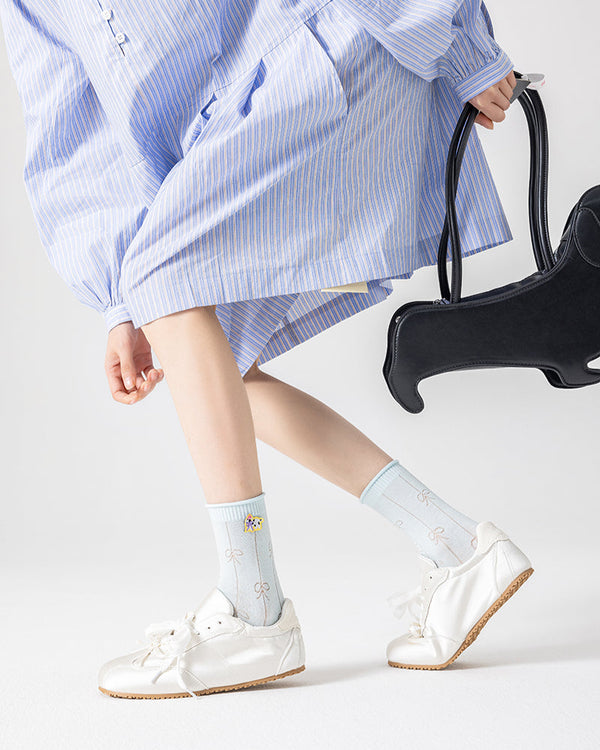 3-Pack Sweet Dreams Series Cotton Crew Socks Design Fashion - SWEET NANA