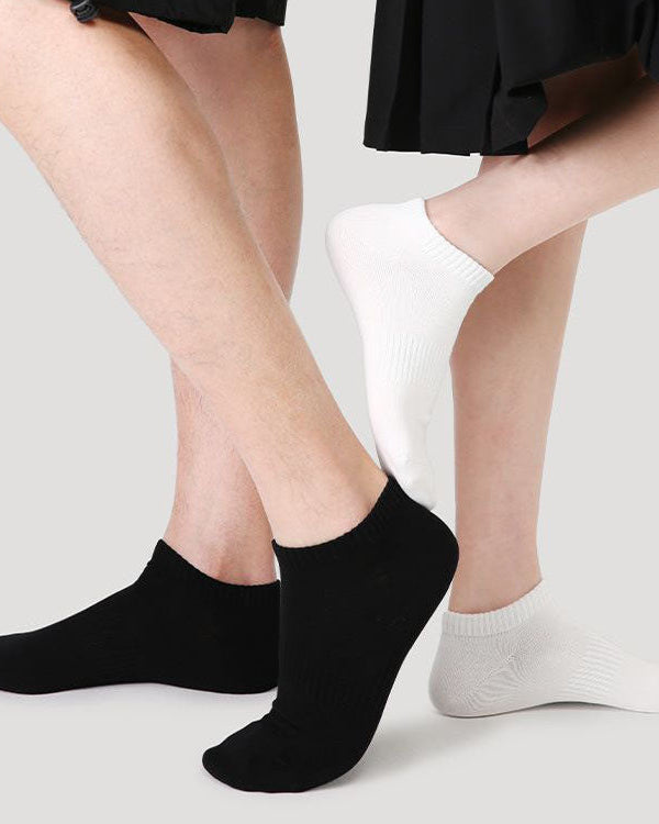 Unisex 棉質隱形襪 無縫低筒 柔軟透氣 休閒款