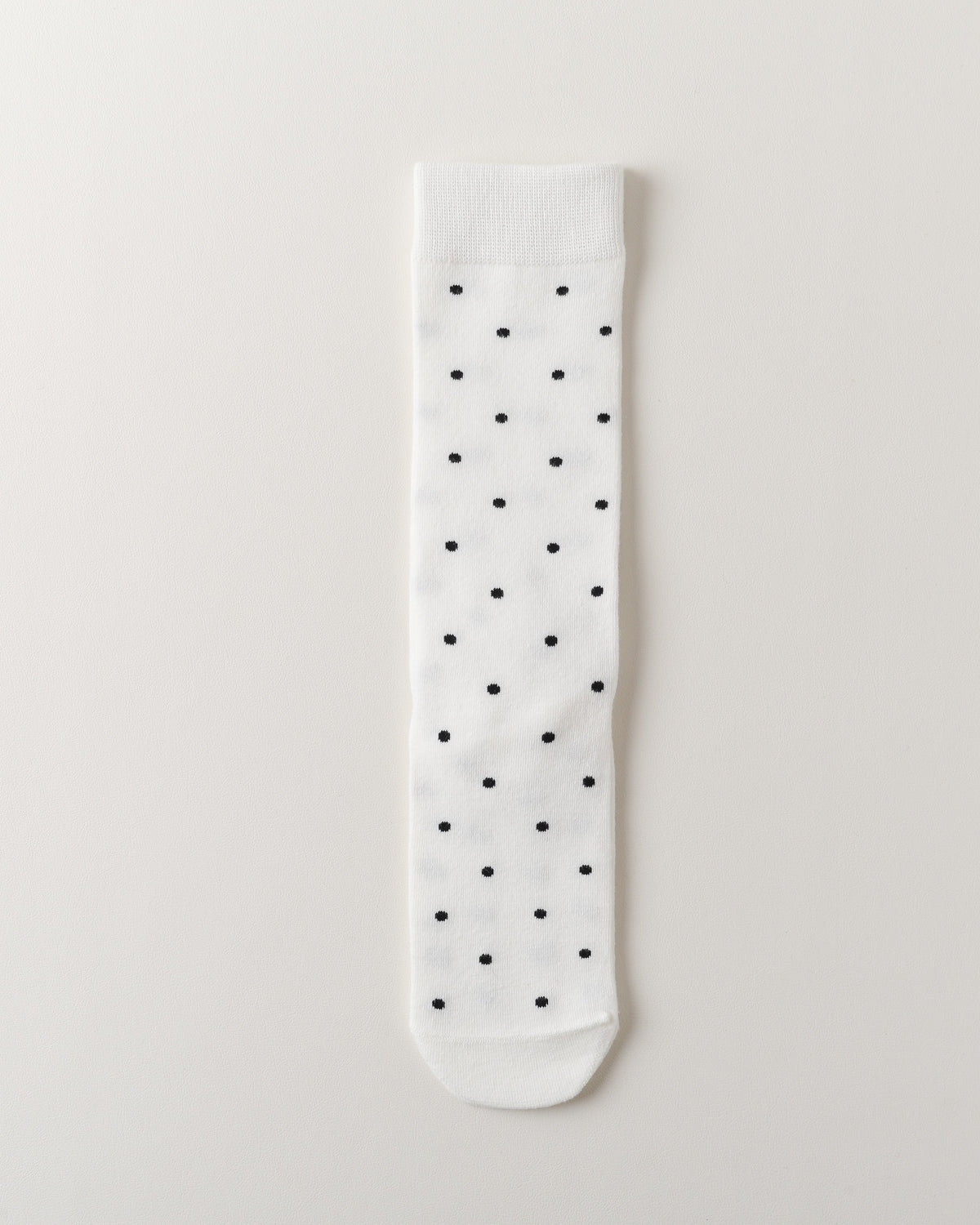Women Combed Cotton Straight Polka Dot Crew Socks Soft Bold Fit