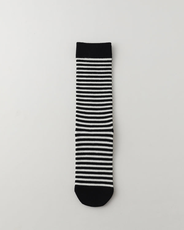 Women Combed Cotton Straight Stripe Socks Soft Bold Fit - SWEET NANA