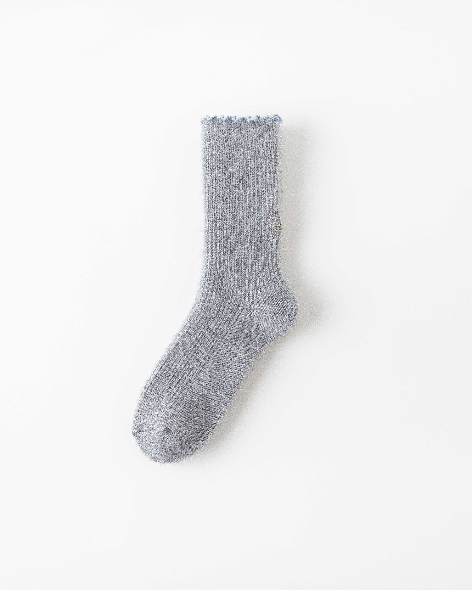 Women Crew Socks Bowknot Series Soft Ice Cream Color Cozy Casual Socks