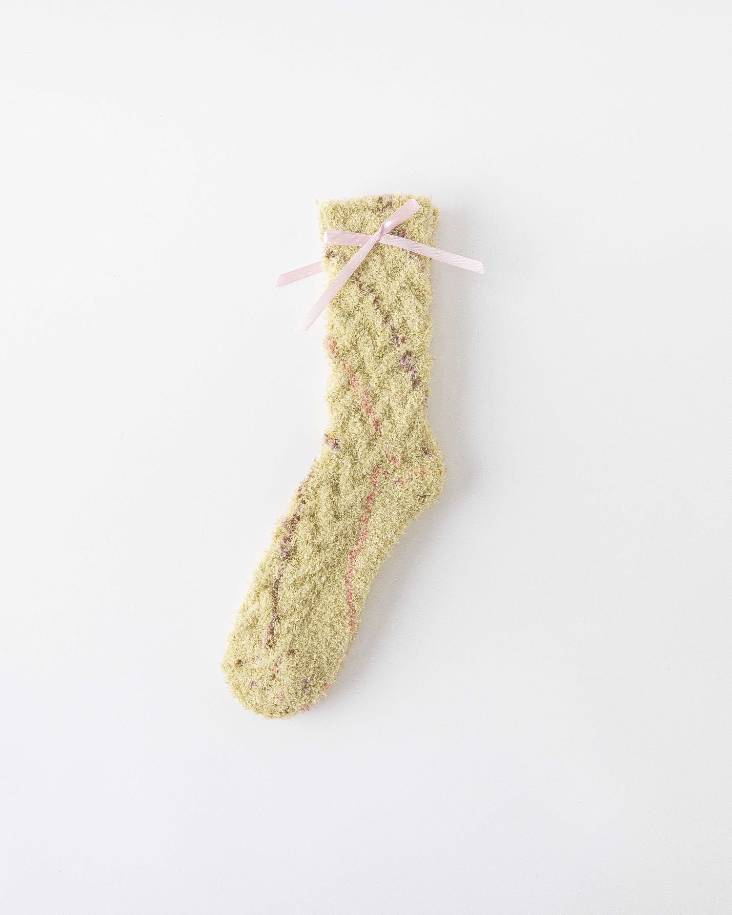 Women Crew Socks Canelé Series Fuzzy Warm Cozy Indoor Socks