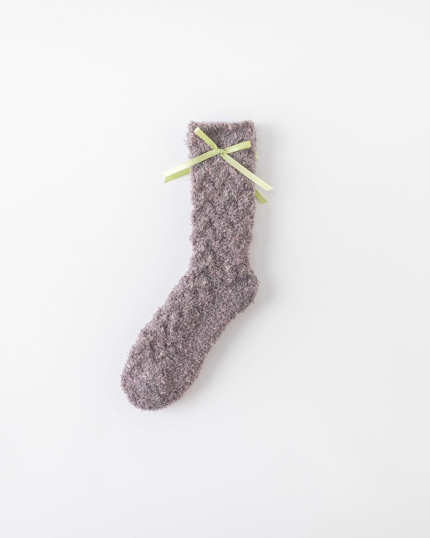 Women Crew Socks Canelé Series Fuzzy Warm Cozy Indoor Socks