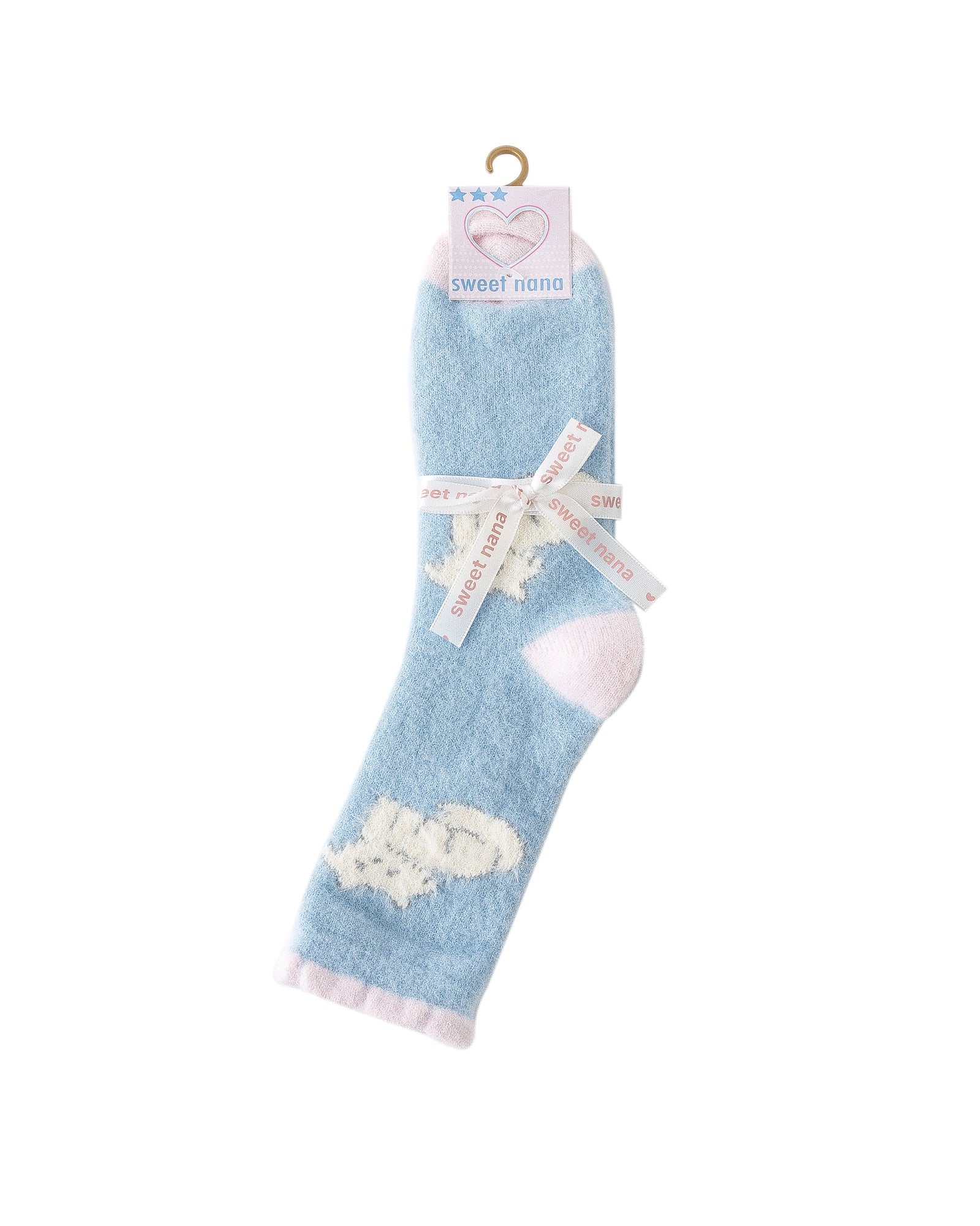 女款中筒襪子貓咪系列毛絨保暖舒適室內防滑襪子