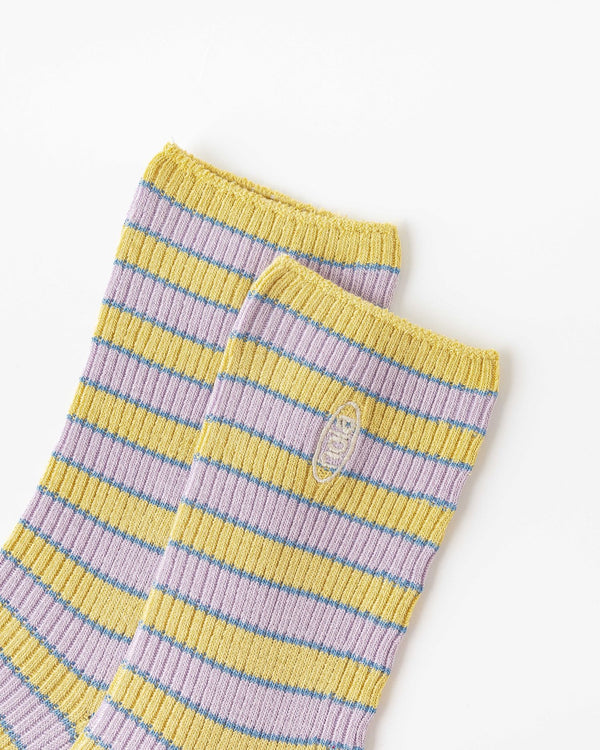 Women Crew Socks Classic Stripes Series Soft Breathable Casual - SWEET NANA