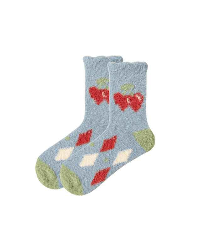 Sweetnana Women’s Cozy Crew Socks – Super Soft, Warm, and Fuzzy Colorful Socks, Ideal for Winter