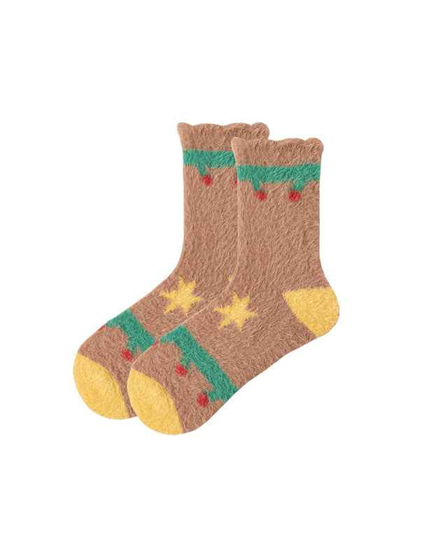 Sweetnana Women’s Cozy Crew Socks – Super Soft, Warm, and Fuzzy Colorful Socks, Ideal for Winter