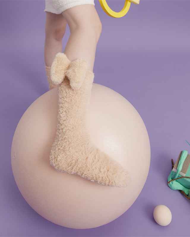 Sweetnana 3-Pack Cozy Knee High Socks – Women’s Super Soft, Fuzzy, and Thickened Warm Socks, Perfect for Winter Stockings and Sleep Lounge Wear