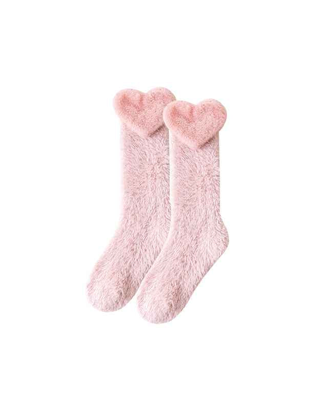 Sweetnana Cozy Knee High Socks for Women – Super Soft, Fuzzy, and Thickened Warm Socks, Perfect for Lounge Wear and Winter Stockings