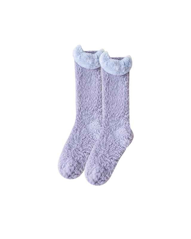 Sweetnana Cozy Knee High Socks for Women – Super Soft, Fuzzy, and Thickened Warm Socks, Perfect for Lounge Wear and Winter Stockings