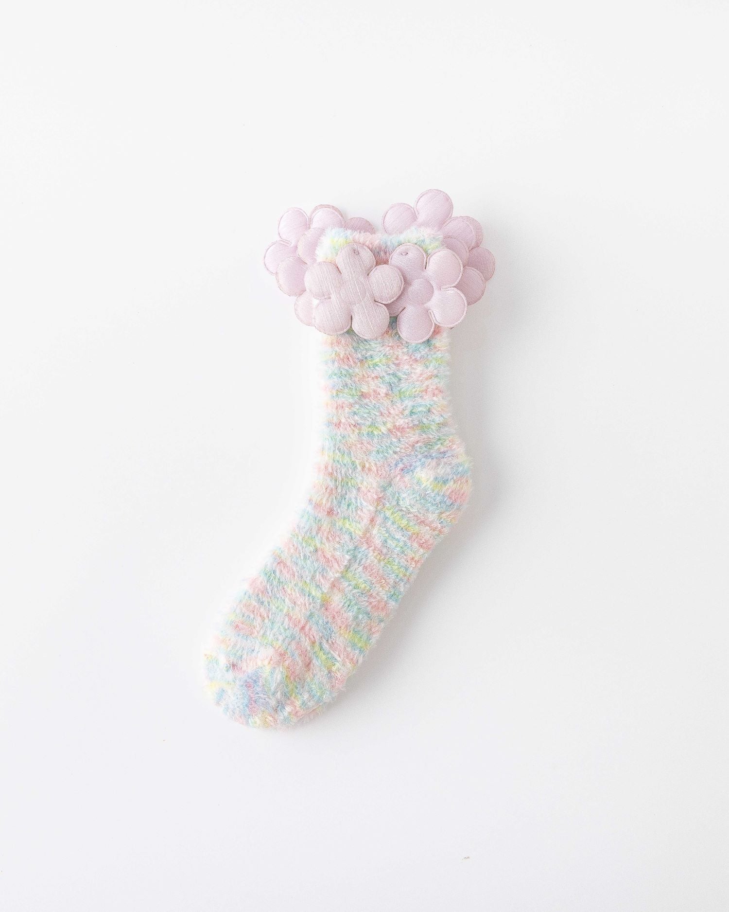 レディース クルー ソックス ドリームガーデンシリーズ ふわふわ暖かい快適な室内用ソックス