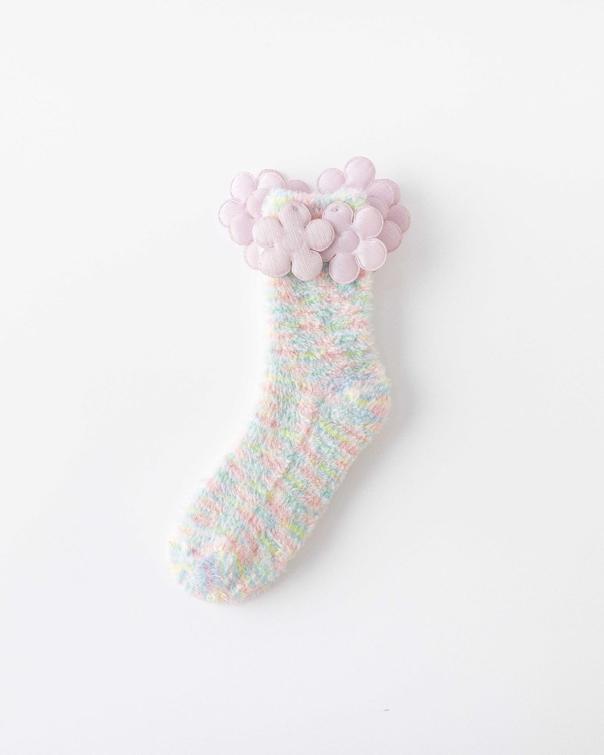 レディース クルー ソックス ドリームガーデンシリーズ ふわふわ暖かい快適な室内用ソックス