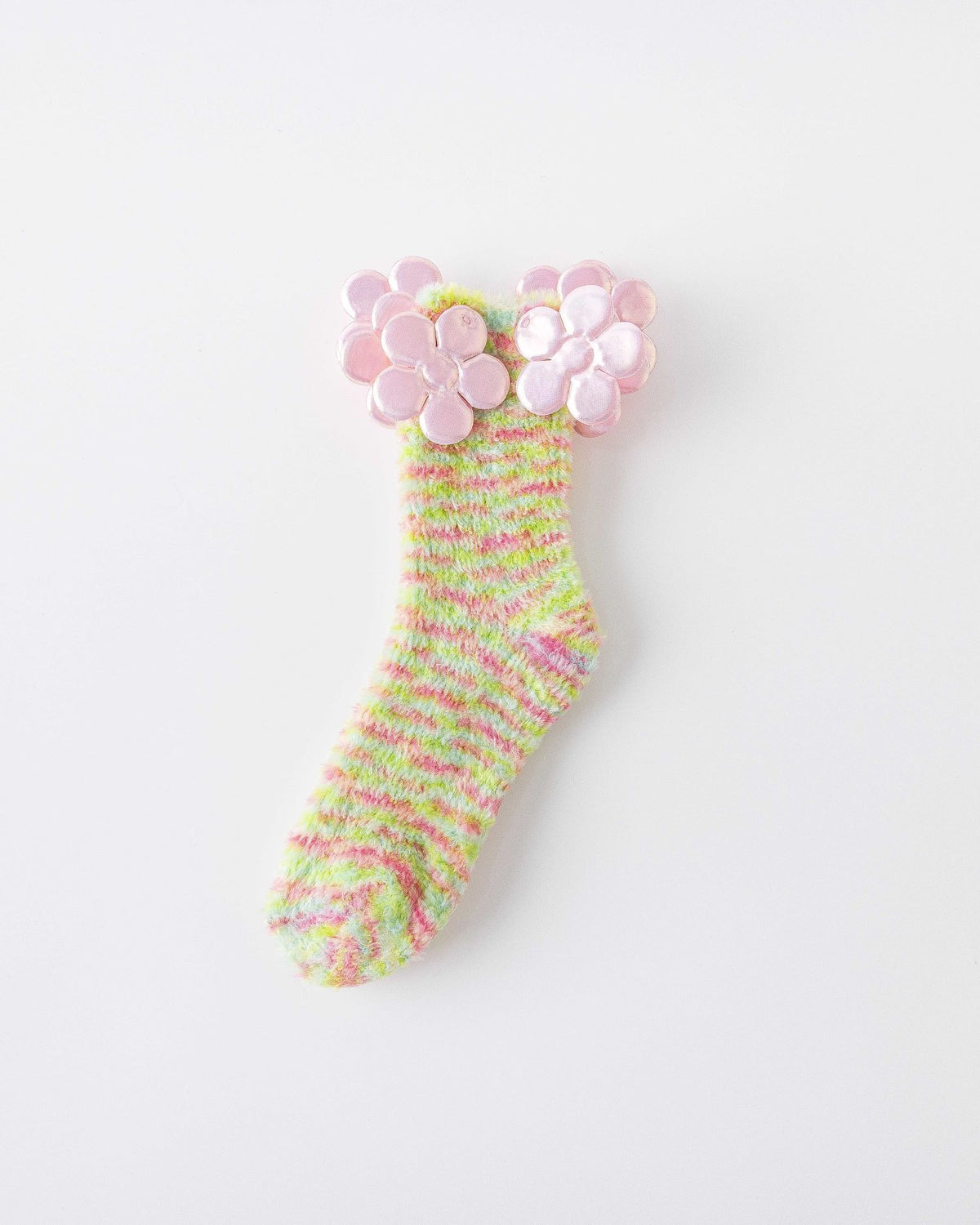 Women Crew Socks Dream Garden Series Fuzzy Warm Cozy Indoor