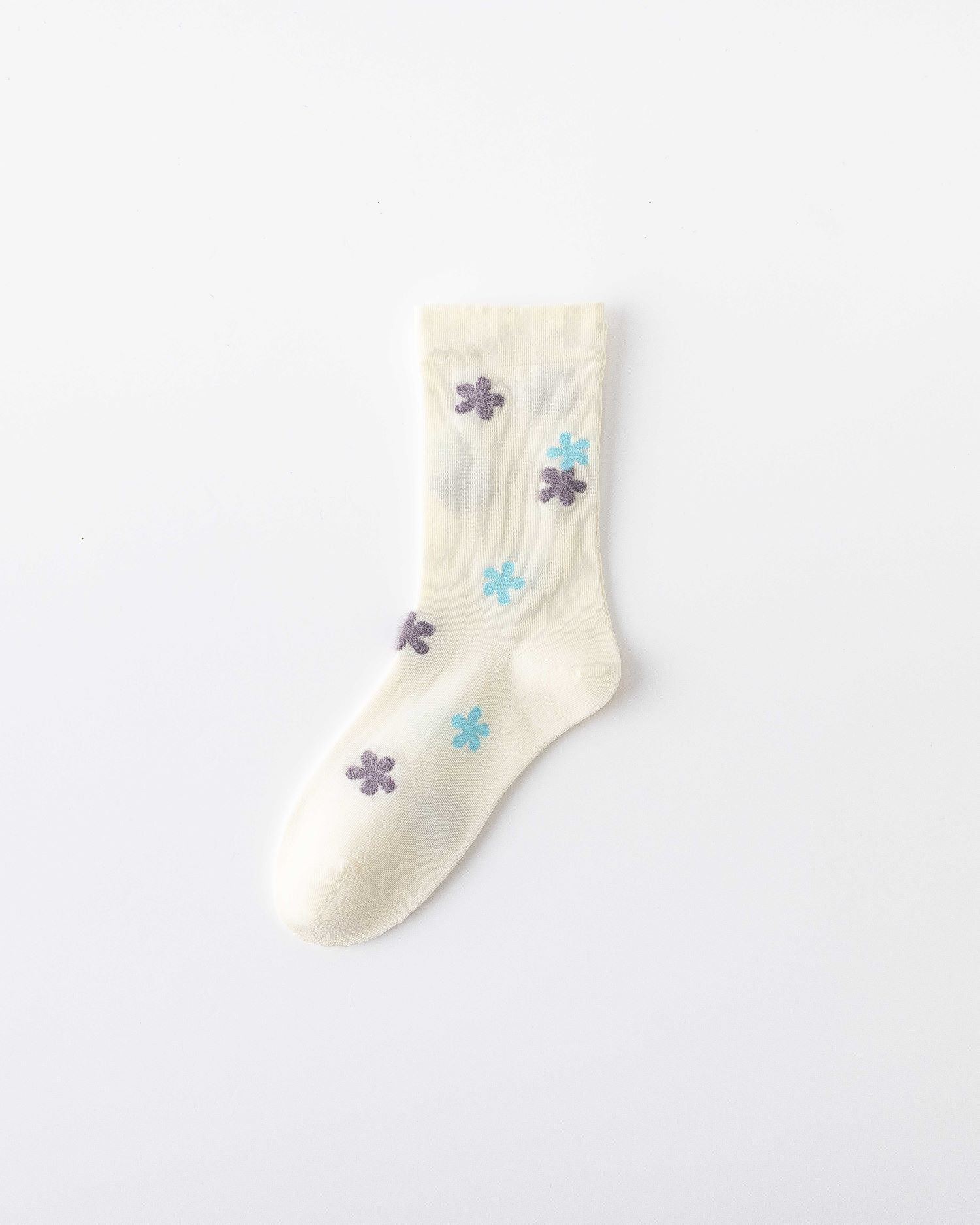 여성 크루 양말 푹신한 강아지 시리즈 면 귀여운 자수 캐주얼 양말