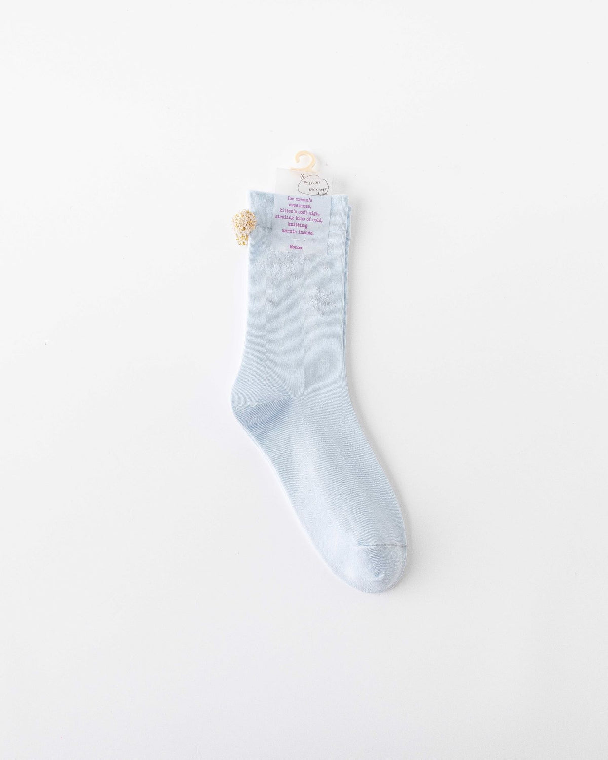 여성 크루 양말 글리터 선물 시리즈 면 귀여운 자카드 캐주얼 양말