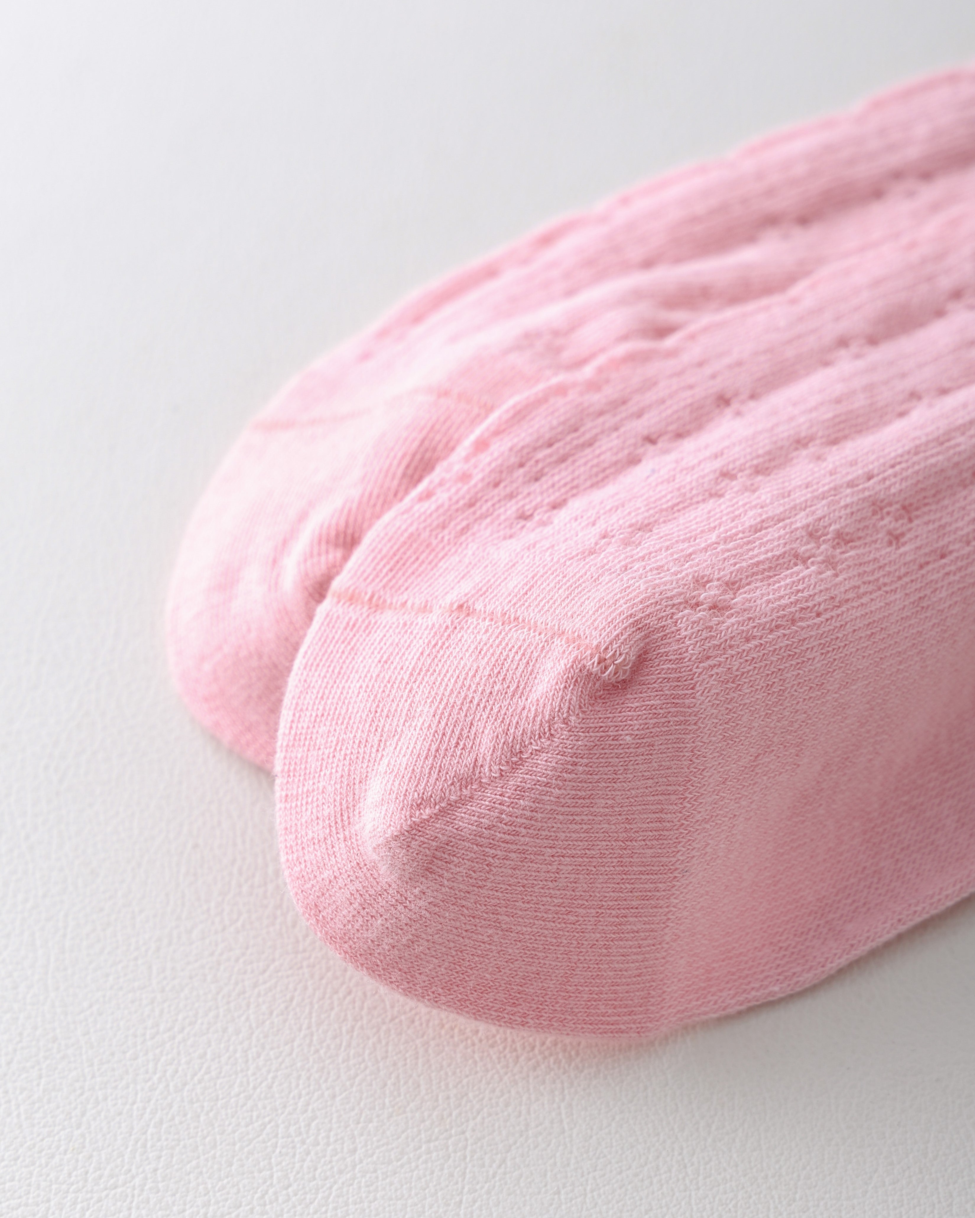 女款中筒襪子鏤空針織撞色雙層生菜邊堆堆襪子