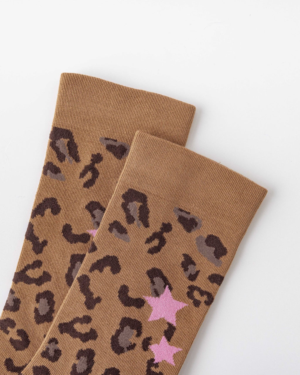 Women Crew Socks Leopard Print Series Cotton Trendy Jacquard Casual - SWEET NANA