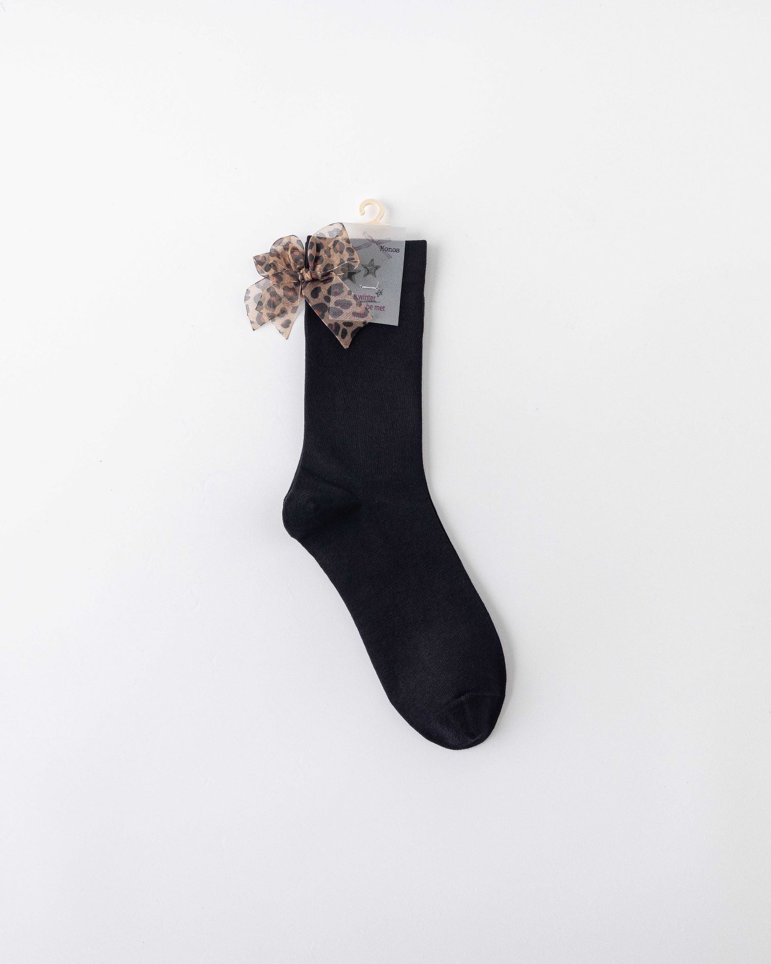 Women Crew Socks Leopard Print Series Cotton Trendy Jacquard Casual - SWEET NANA