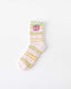 Women Crew Socks Multicolor Feather Stripes Series Fuzzy Warm Cozy - SWEET NANA