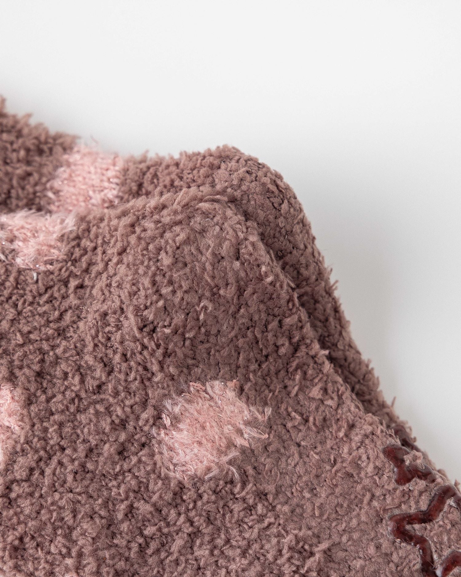 여성 크루 양말 반짝이는 별 도트 시리즈 보송보송하고 따뜻하며 아늑한 실내용 양말