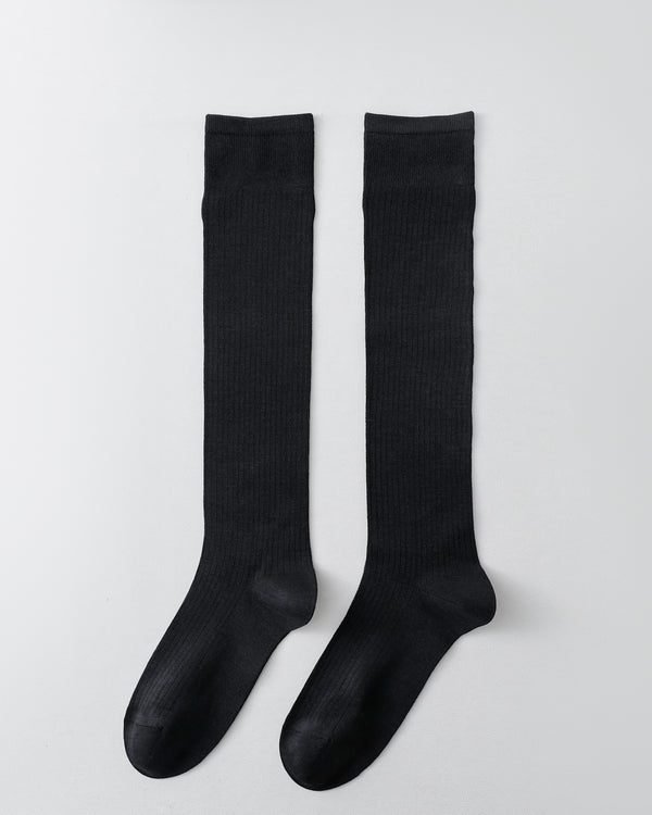 Women Knee High Socks Ribbed Stripe Pile Ballet Cool Chic Comfortable - SWEET NANA