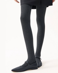 Women Ribbed Thermal Tights Thick Vertical Stripe Slim Fit Fashion