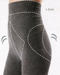 Women Ribbed Tights Slim Fit Stretch Fashion Pantyhose Daily Wear