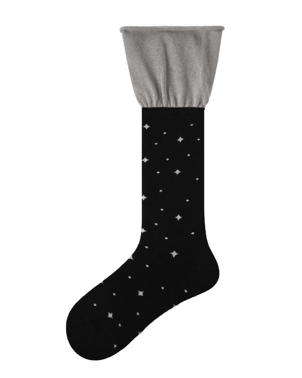 Women Colorblock Stacked Crew Socks Soft Warm Stretchy - SWEET NANA