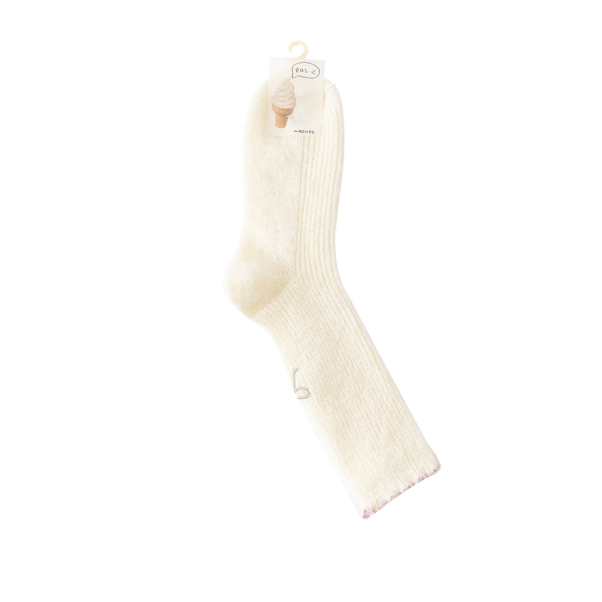 Women Crew Socks Bowknot Series Soft Ice Cream Color Cozy Casual Socks