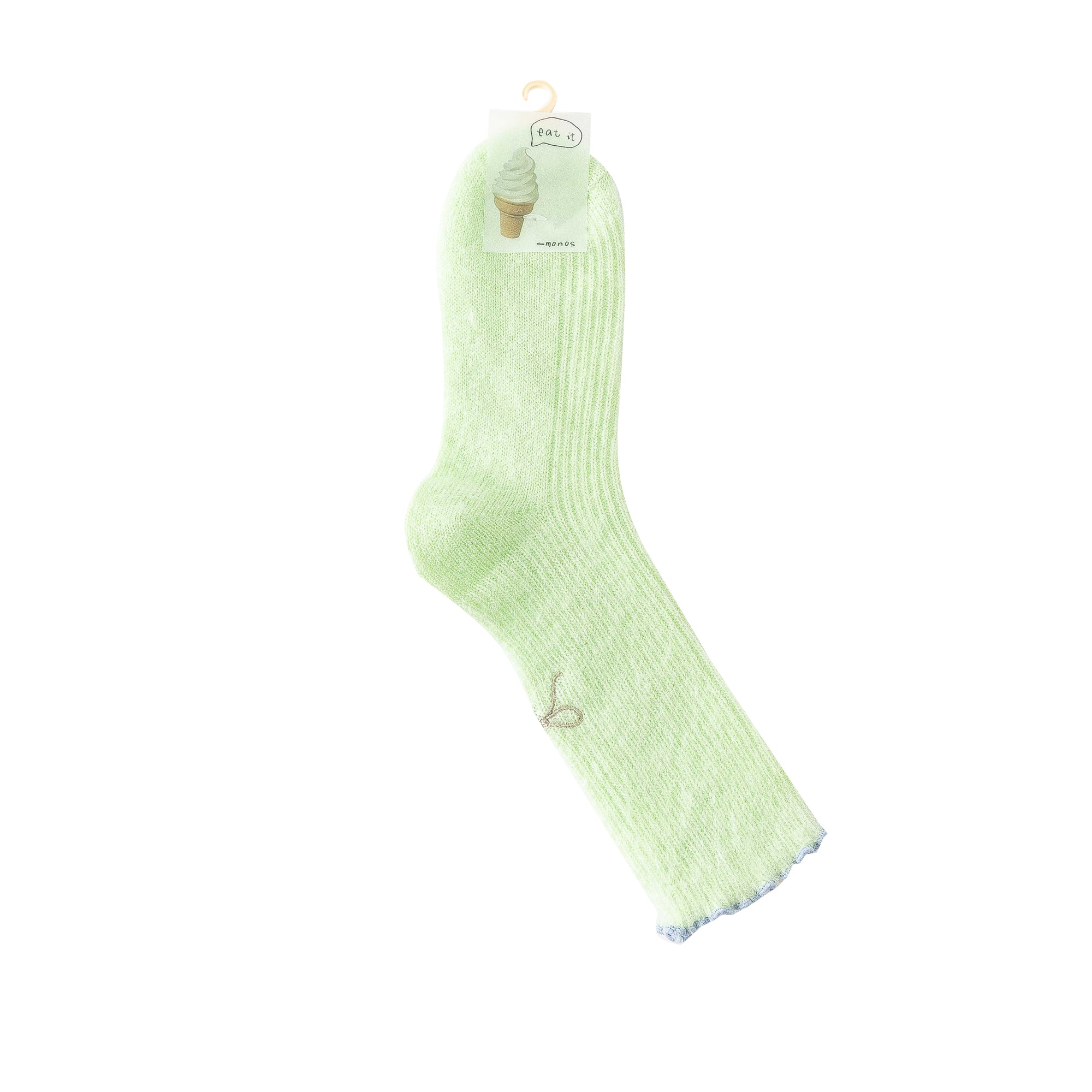 Women Crew Socks Bowknot Series Soft Ice Cream Color Cozy Casual Socks
