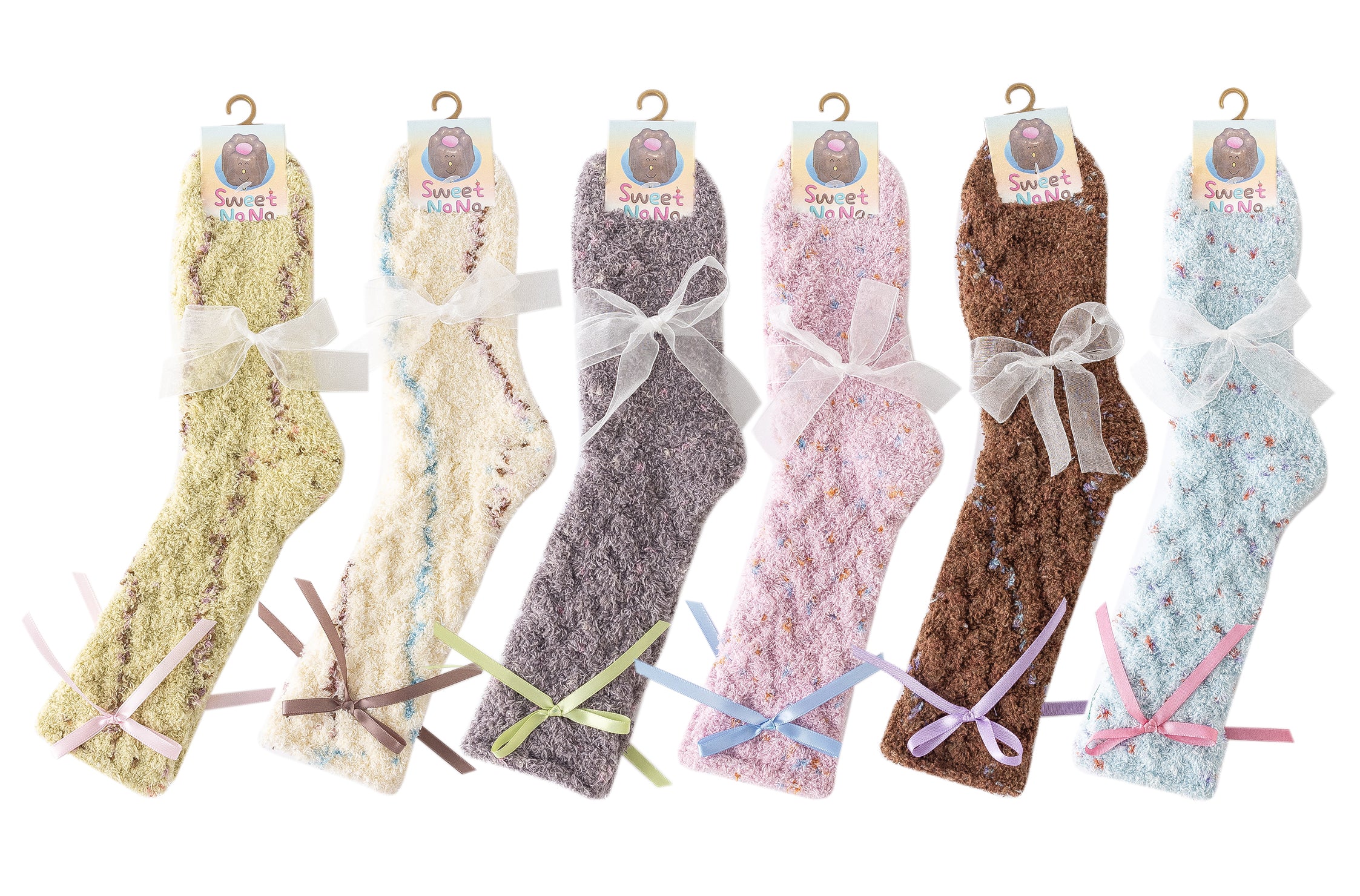 レディース クルー ソックス カネルシリーズ ふわふわで暖かく快適な室内用ソックス