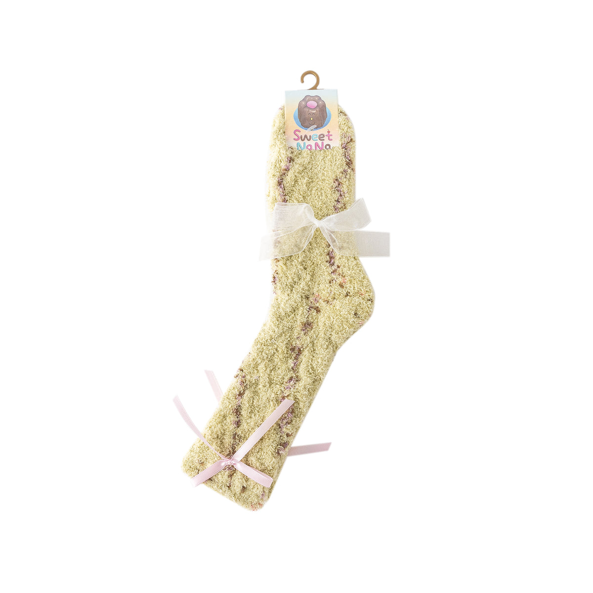 レディース クルー ソックス カネルシリーズ ふわふわで暖かく快適な室内用ソックス