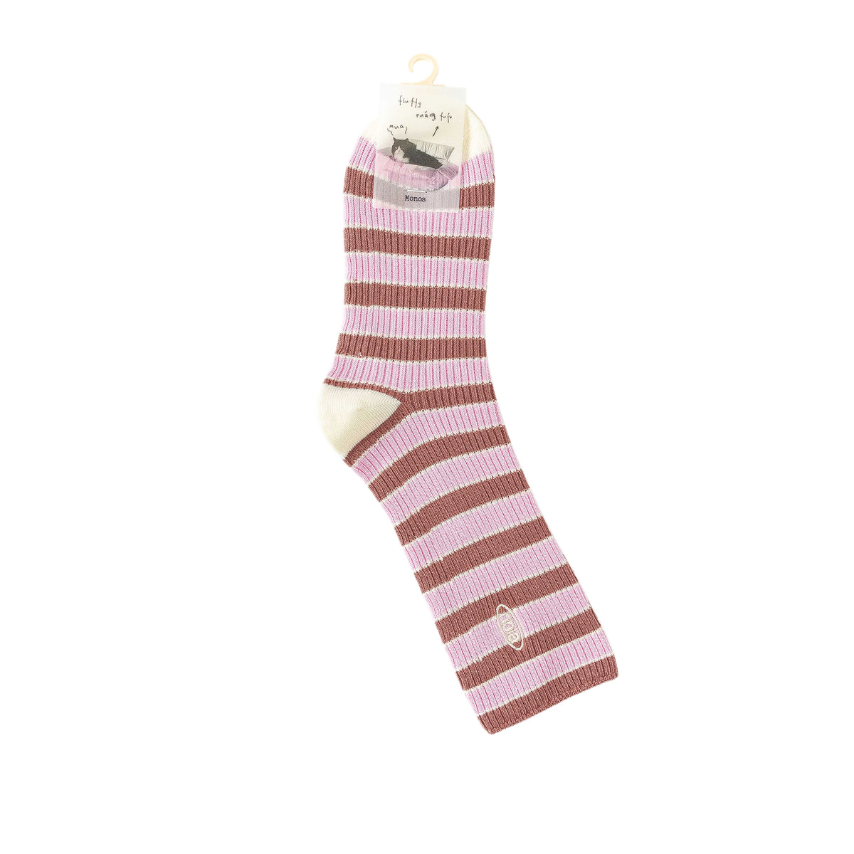 여성 크루 양말 클래식 스트라이프 시리즈 부드럽고 통기성 좋은 캐주얼 착용