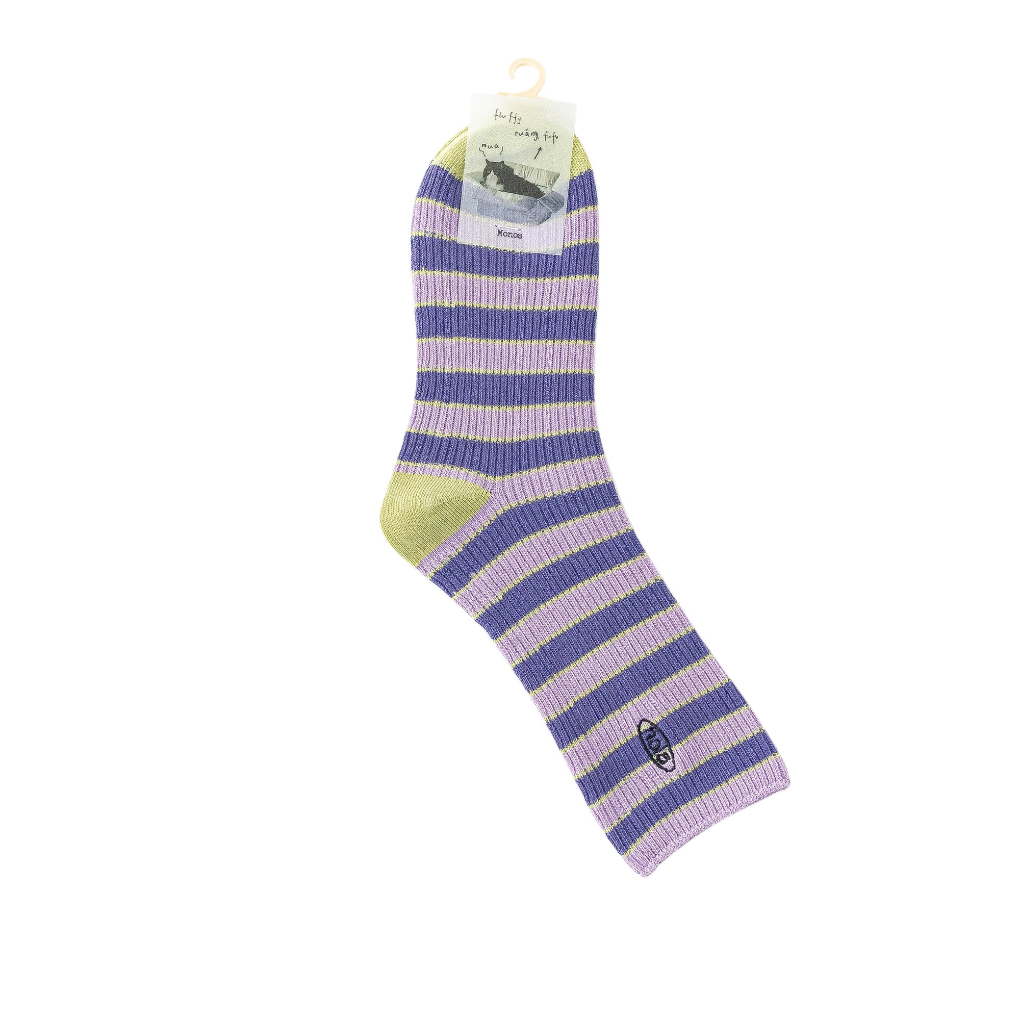 여성 크루 양말 클래식 스트라이프 시리즈 부드럽고 통기성 좋은 캐주얼 착용