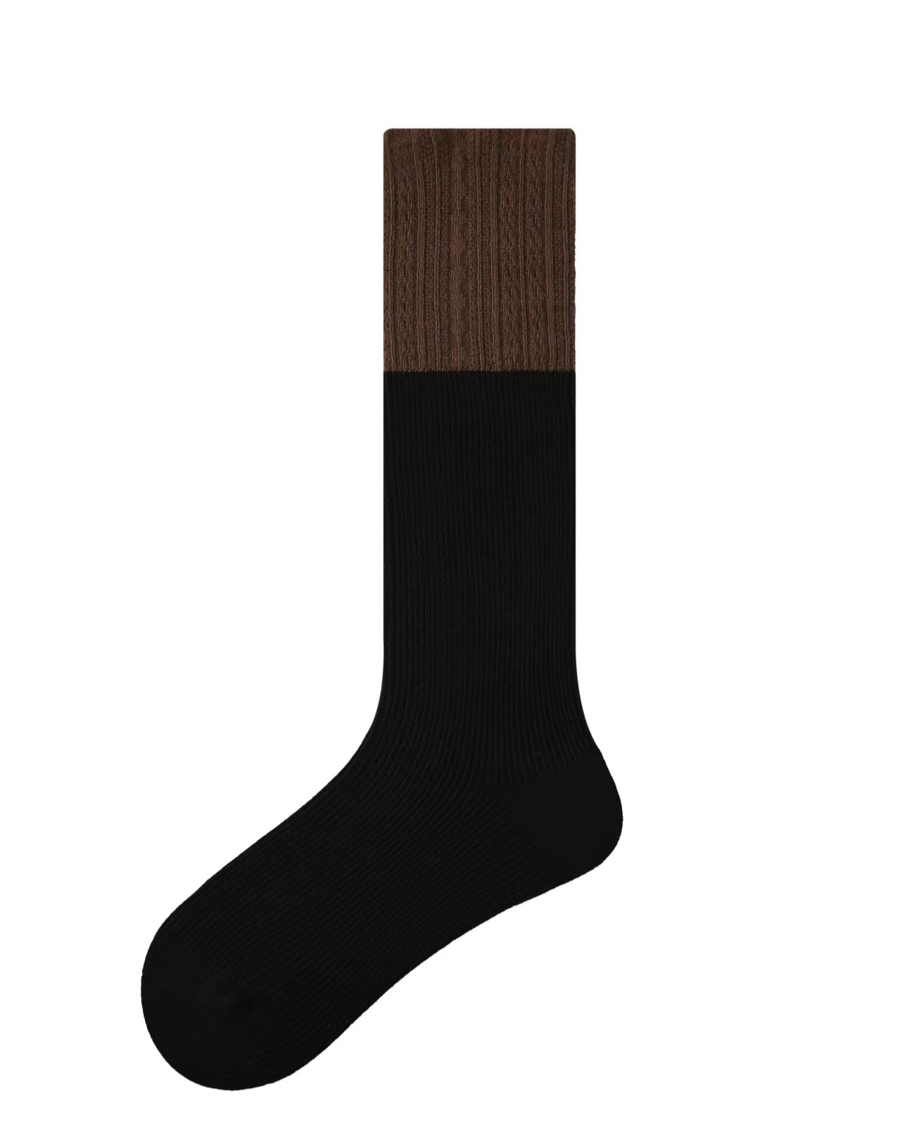 Women's Crew Socks Colorblock Knit Cotton Casual Breathable Socks