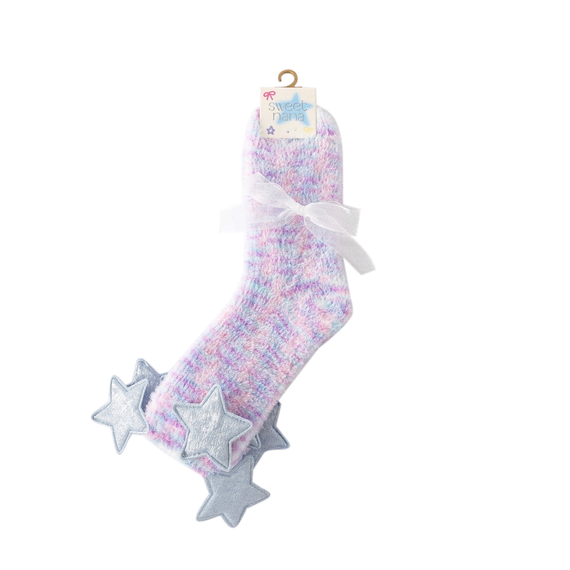 Women Crew Socks Dream Garden Series Fuzzy Warm Cozy Indoor Socks