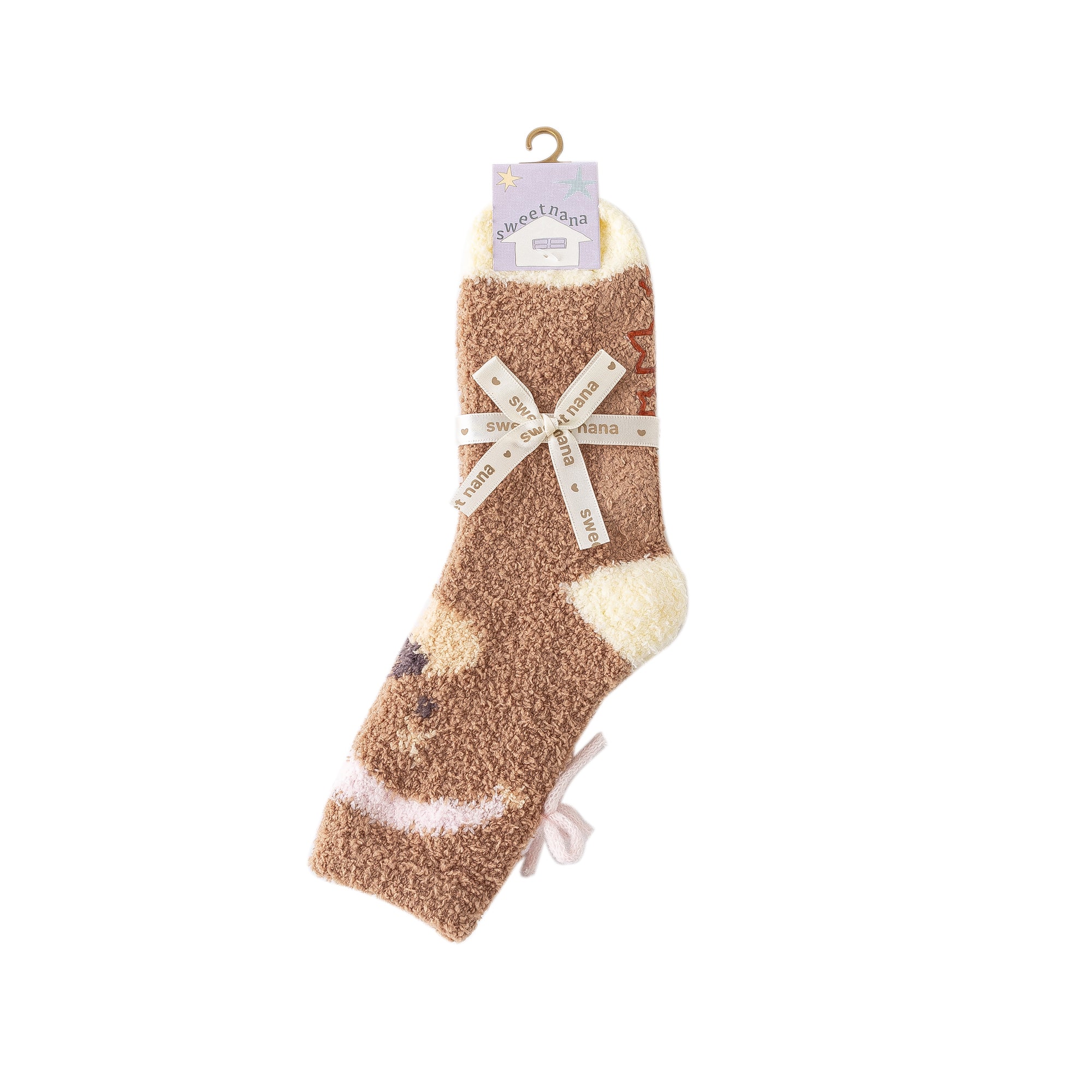 レディース クルー ソックス ハウスシリーズ ふわふわで暖かい快適な室内用滑り止めソックス