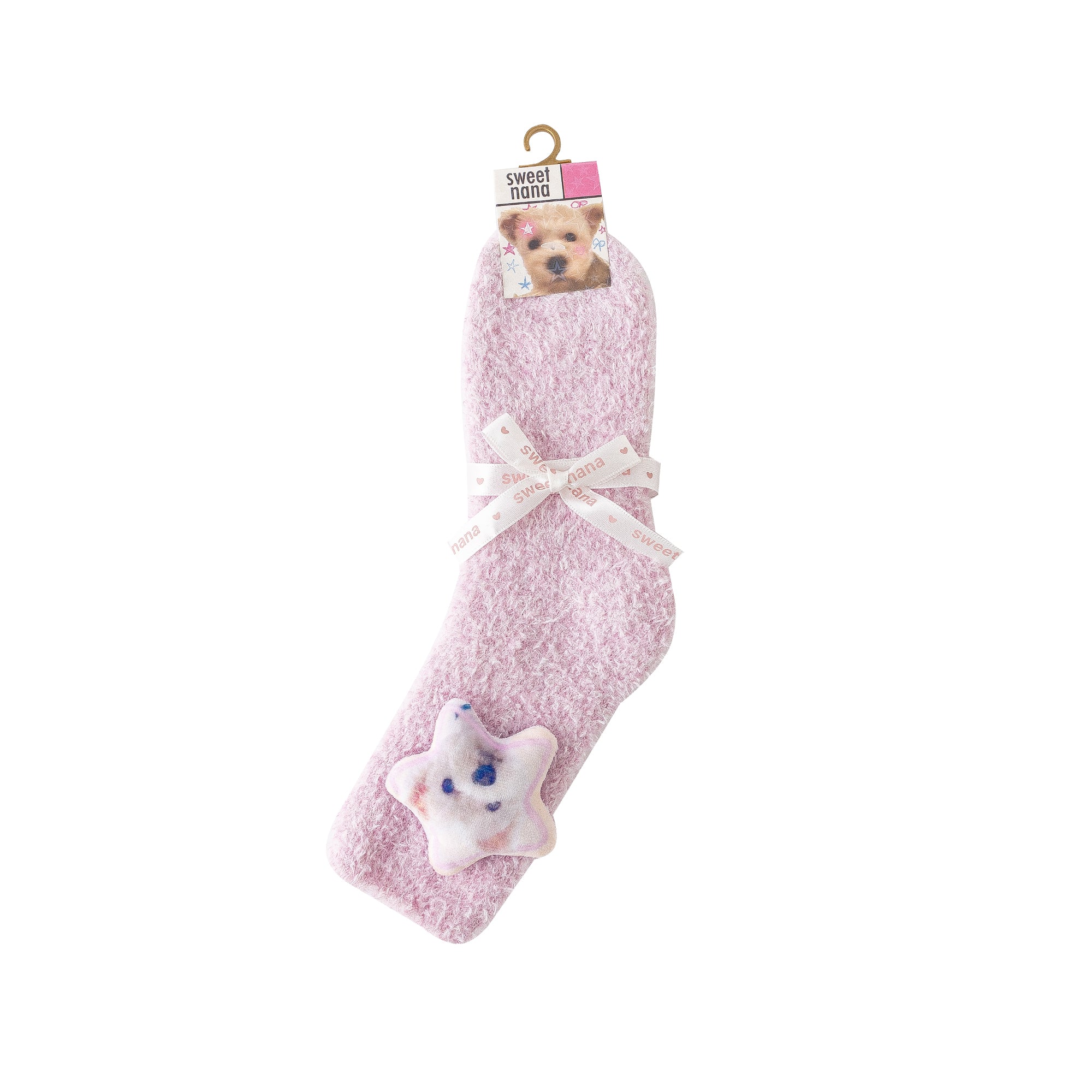 レディース クルー ソックス リトルアニマルスターシリーズ ふわふわ快適 暖かい 室内用ソックス