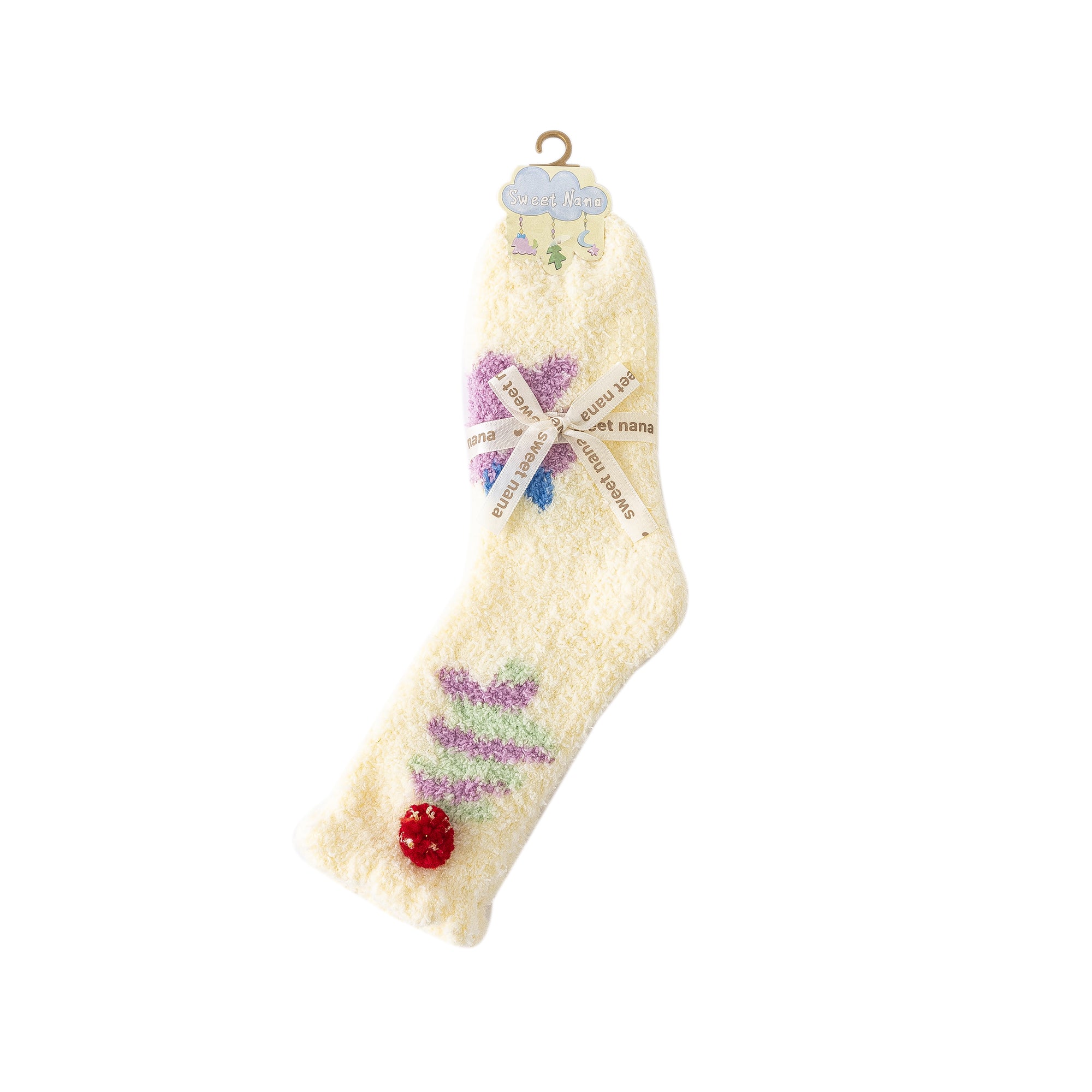 レディース クルー ソックス ラブリーシリーズ ふわふわ 暖かい 快適 室内用 ソックス